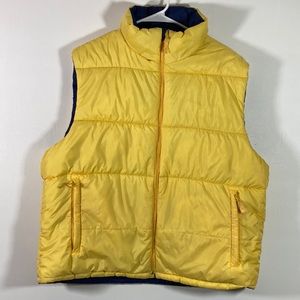 Athletic Works Reversible Puffer Vest Zip Pockets High Neck or Flat SizeL(42/44)